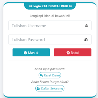Register PGRI Karo - Persatuan Guru Republik Indonesia Cabang Karo